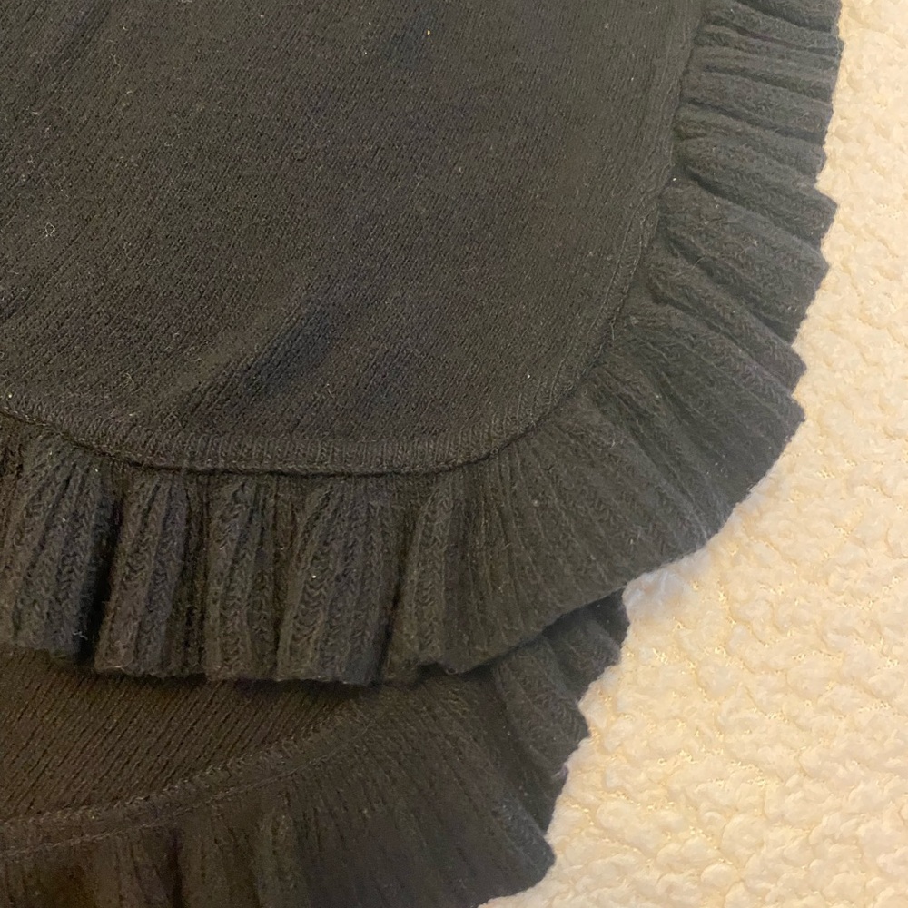 Black Wool 72”  Long Shawl/Wrap